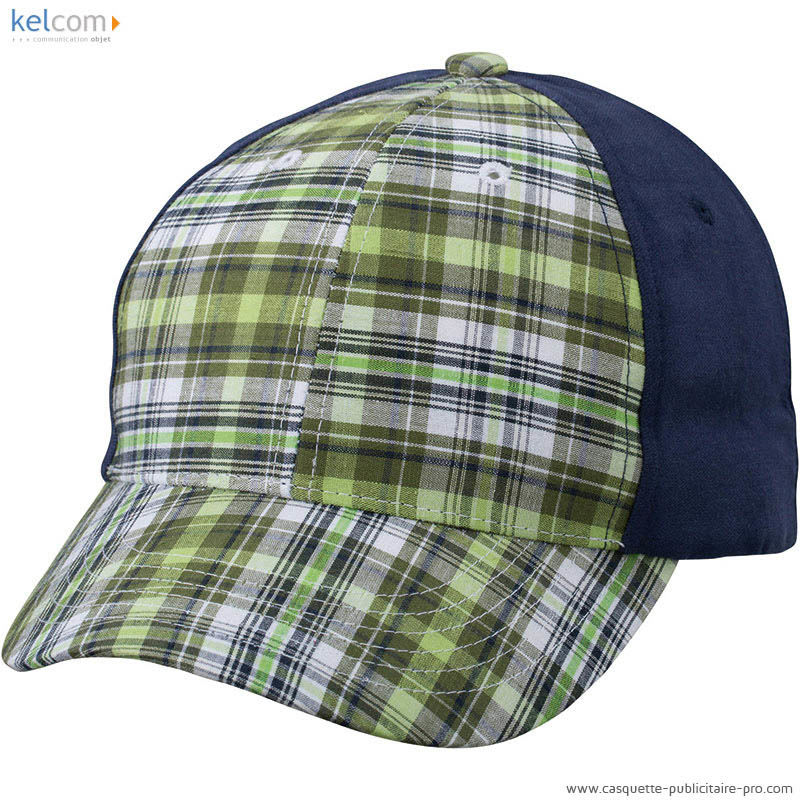 Casquette publicitaire 6 panneaux Vert Marine