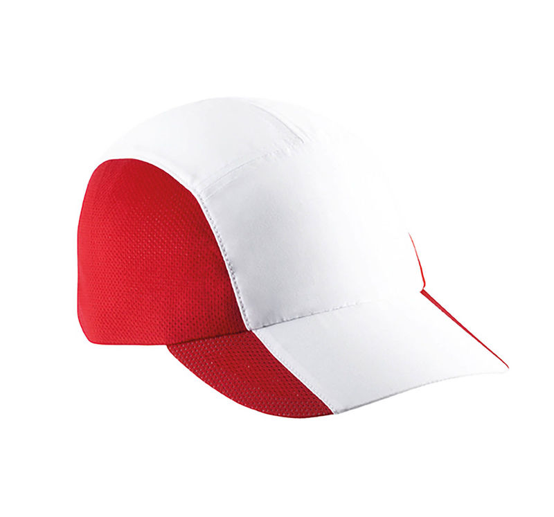 Casquette publicitaire classique 3 panneaux | Yomu Blanc Rouge