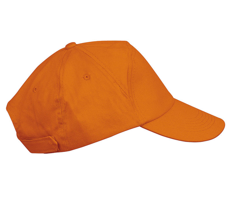 Casquette publicitaire classique 5 panneaux | Bahia Orange