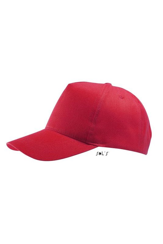 Casquette publicitaire classique 5 panneaux | Buzz Rouge