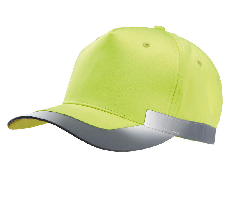 Casquette publicitaire classique 5 panneaux | Duggoo Jaune Fluo