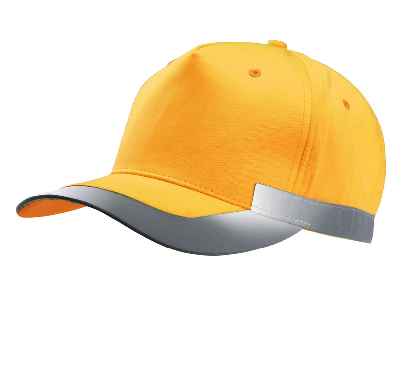 Casquette publicitaire classique 5 panneaux | Duggoo Orange Fluo