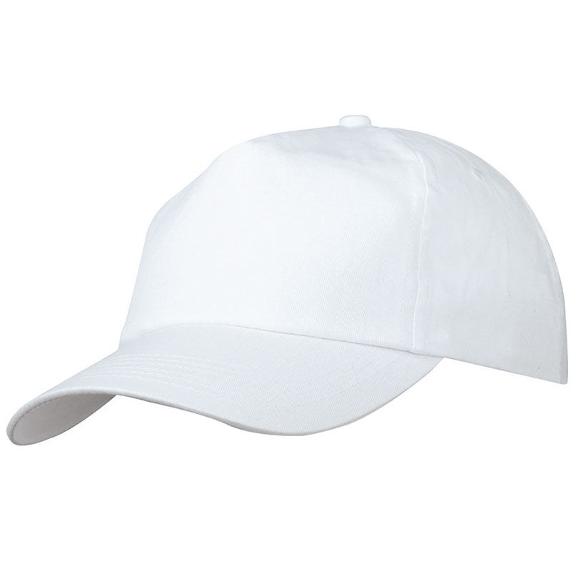 Casquette publicitaire classique 5 panneaux | Gooqoo Blanc