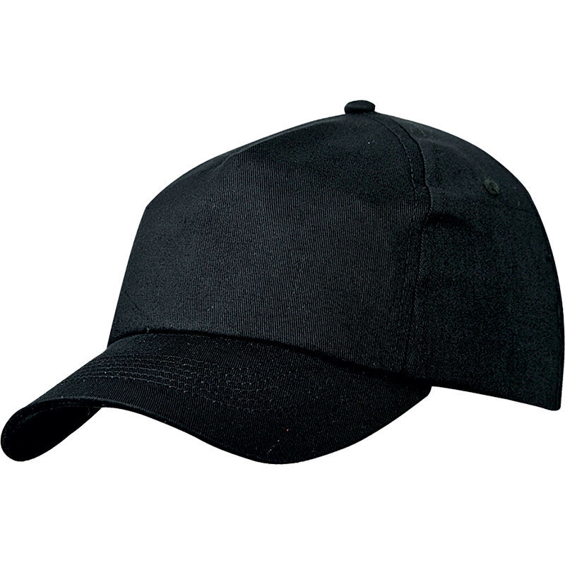 Casquette publicitaire classique 5 panneaux | Gooqoo Noir