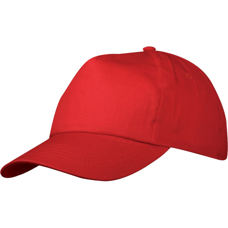 Casquette publicitaire classique 5 panneaux | Gooqoo Rouge Vif