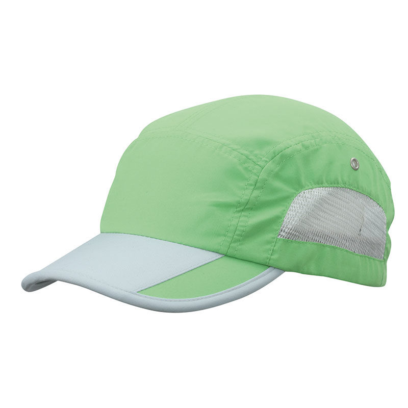 Casquette publicitaire classique 5 panneaux | Hocy Vert anis Gris clair