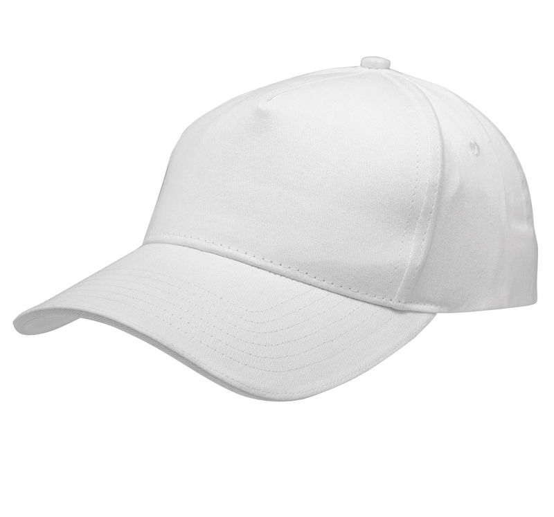 Casquette publicitaire classique 5 panneaux | Nooloo Blanc