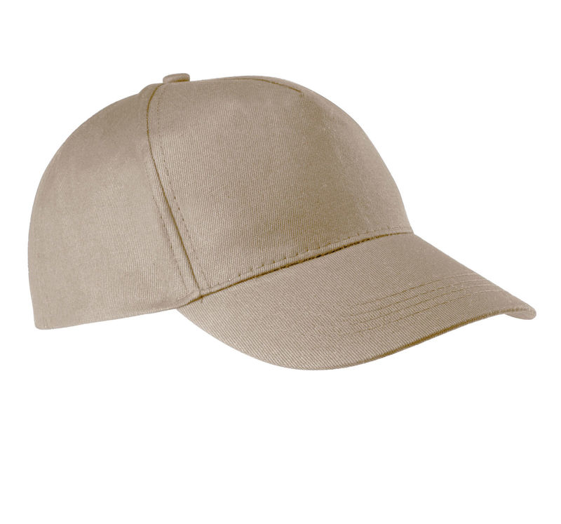 Casquette publicitaire classique 5 panneaux | Roggu Beige