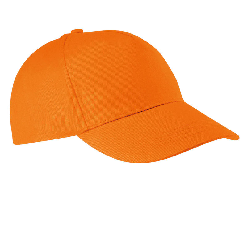 Casquette publicitaire classique 5 panneaux | Roggu Orange