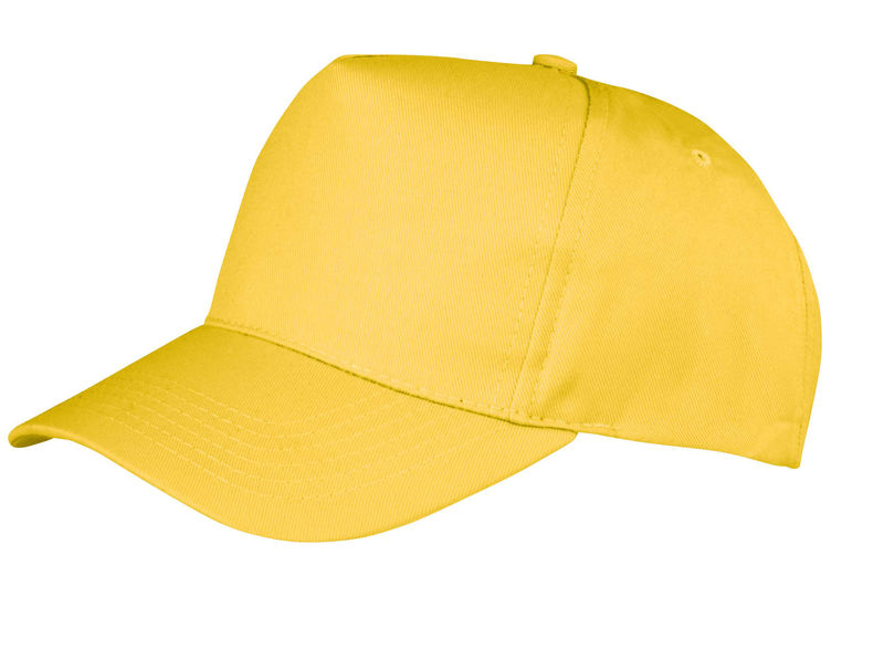 Casquette publicitaire classique 5 panneaux | Symo Jaune 1