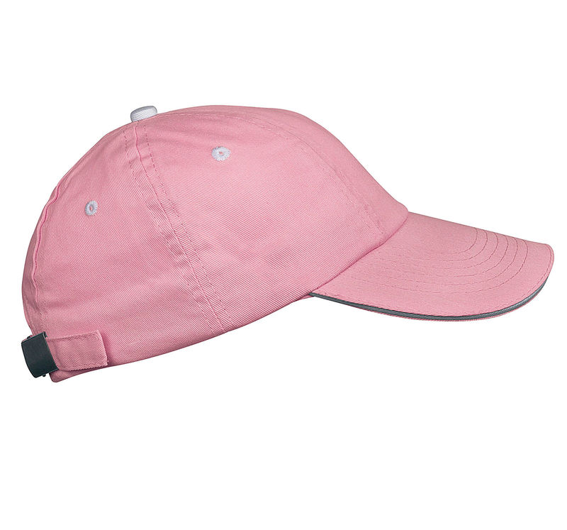 Casquette publicitaire classique 5 panneaux | Top Rose Blanc