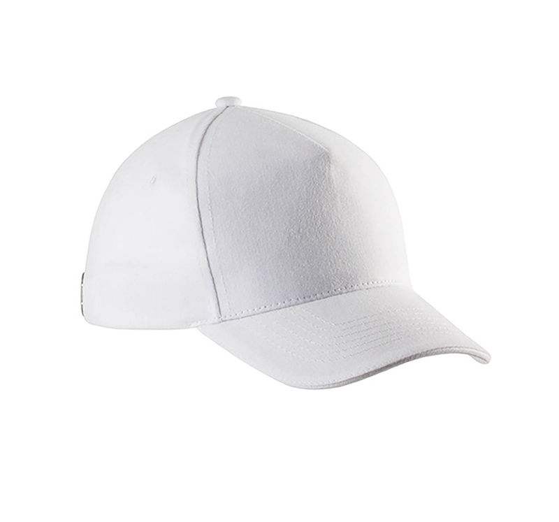 Casquette publicitaire classique 5 panneaux | Yessu Blanc