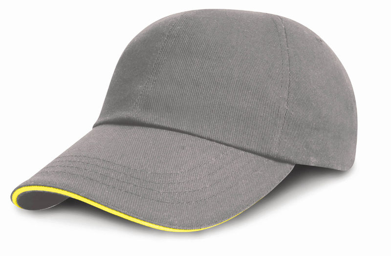 Casquette publicitaire classique 6 panneaux | Bynno Gris Jaune 1