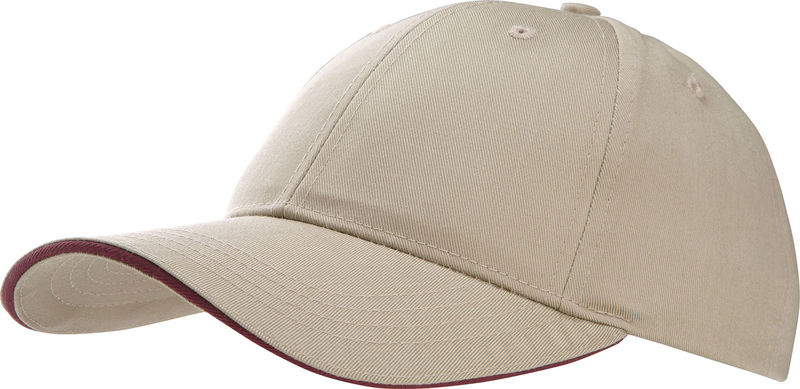 Casquette publicitaire classique 6 panneaux | Fume Beige Bordeaux