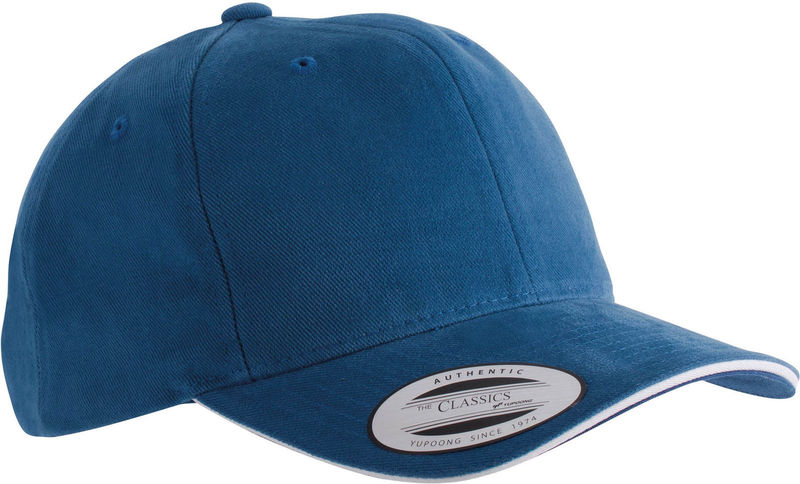 Casquette publicitaire classique 6 panneaux | Gojy Bleu royal Blanc