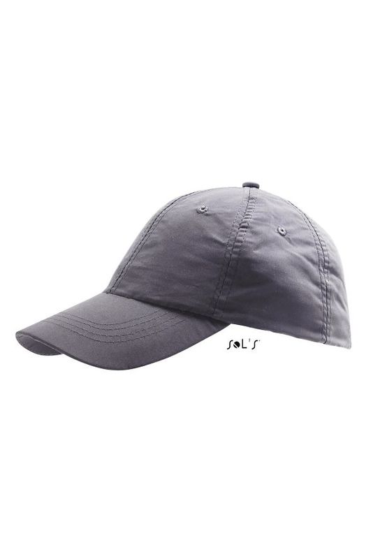 Casquette publicitaire classique 6 panneaux | Meteor Gris foncé