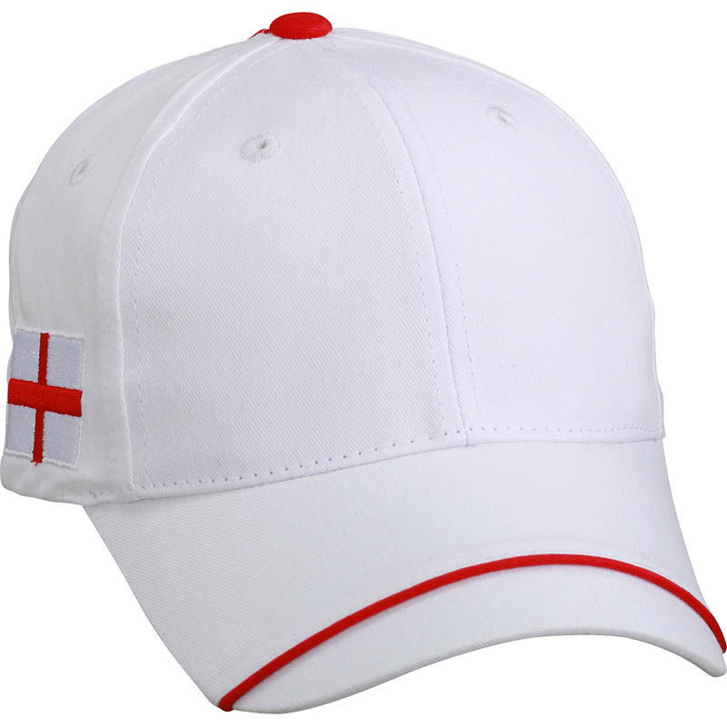 Casquette publicitaire classique 6 panneaux | Pella Blanc Rouge