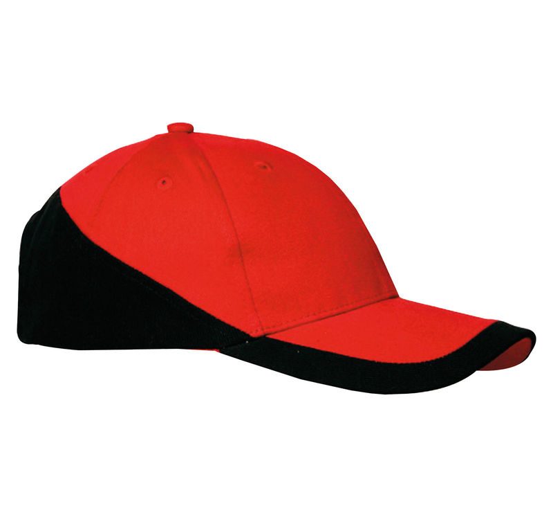 Casquette publicitaire classique 6 panneaux | Racing Rouge Noir