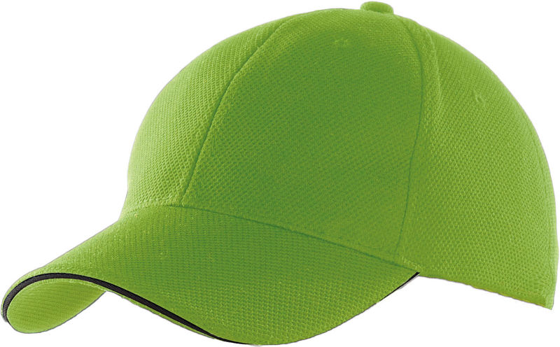 Casquette publicitaire classique 6 panneaux | Reze Lime Noir