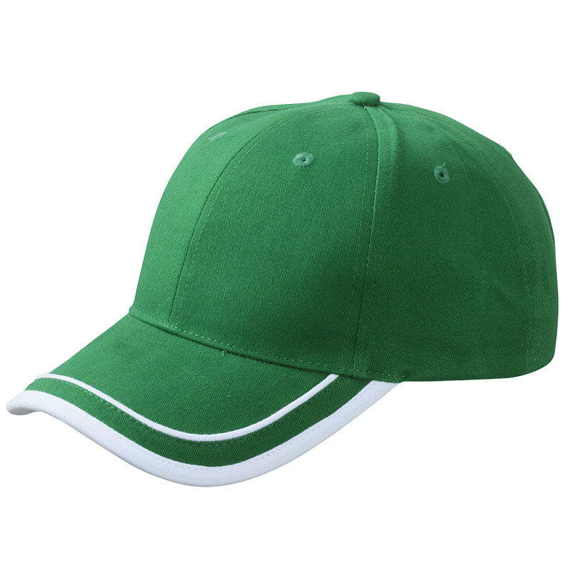 Casquette publicitaire classique 6 panneaux | Sulu Vert Blanc