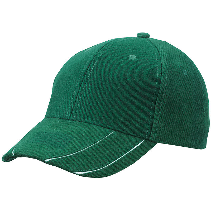 Casquette publicitaire classique 6 panneaux | Wydi Vert foncé Blanc