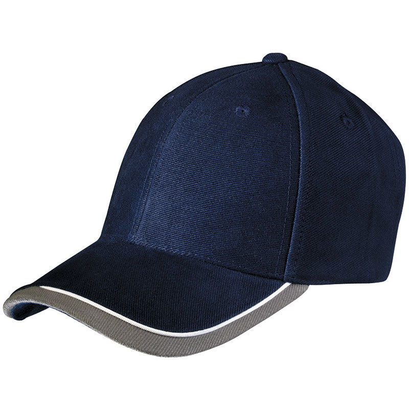 Casquette publicitaire classique 6 panneaux | Xisy Marine Gris clair