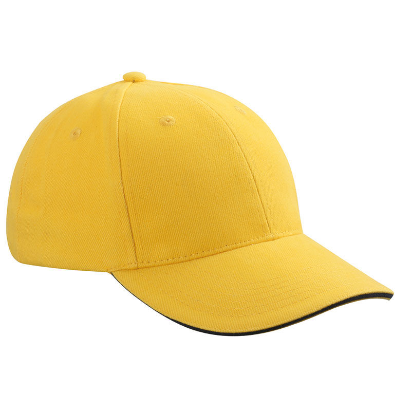 Casquette publicitaire classique 6 panneaux | Xyce Jaune Doré Marine