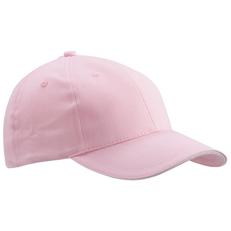 Casquette publicitaire classique 6 panneaux | Xyce Rose clair Blanc