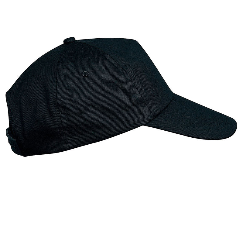 Casquette publicitaire classique 7 panneaux | First Noir