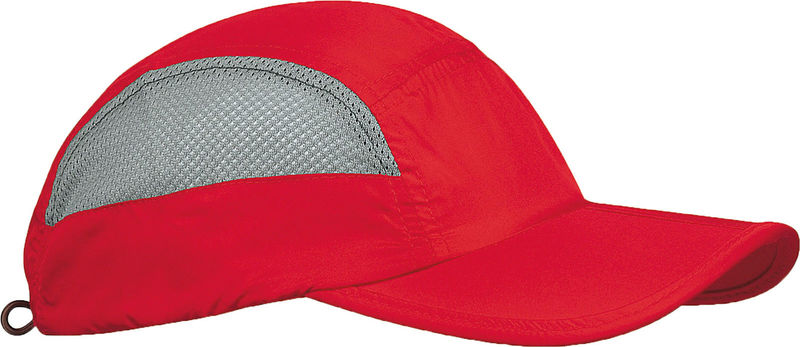 Casquette publicitaire classique 7 panneaux | Xabo Rouge Gris