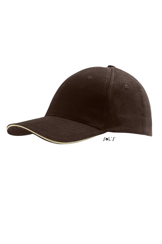 Casquette publicitaire classique 6 panneaux | Buffalo Chocolat Beige