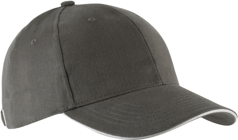 Casquette publicitaire classique 6 panneaux | Orlando Gris Gris Clair