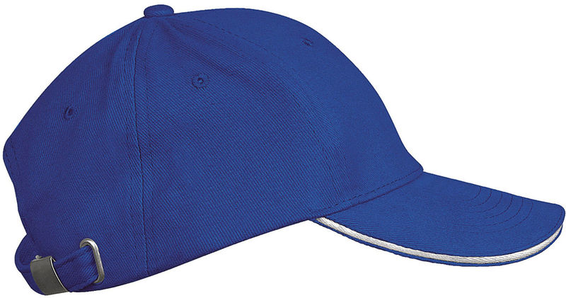 Casquette publicitaire classique 6 panneaux | Orlando Kids Bleu royal Blanc