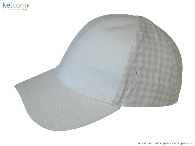 Casquette publicitaire féminine Blanc