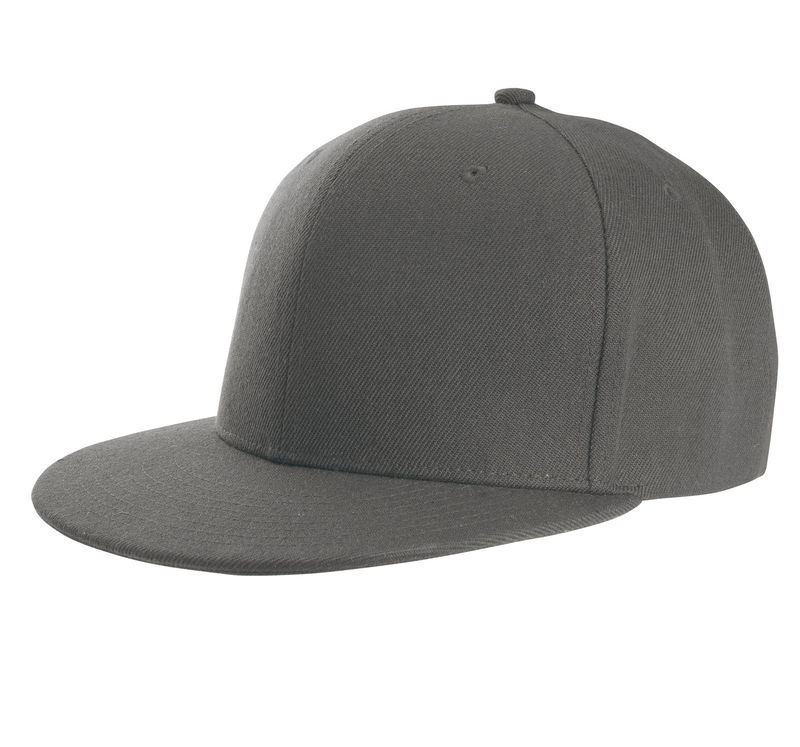 Casquette publicitaire plate 6 panneaux | Vyke Gris foncé