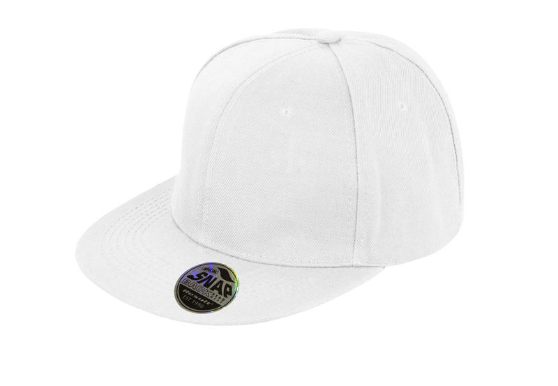 Casquette publicitaire plate 6 panneaux | Yidoo Blanc 1