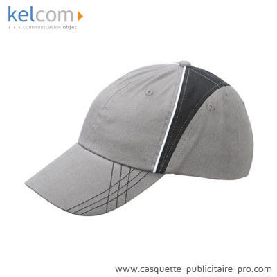 Casquettes avec logo Gris Noir