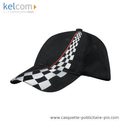 Casquettes style racing Noir