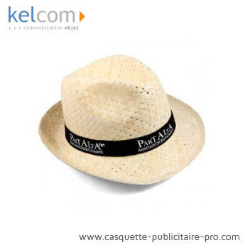 Chapeau de paille publicitaire Naturel