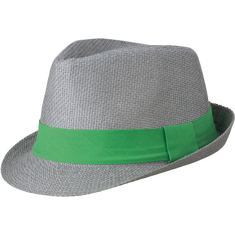 Chapeau publicitaire en papier Gris Vert