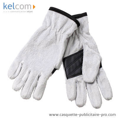 Gants micro polaire publicitaire Argent