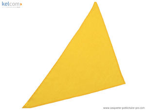 Bandana triangle publicitaire Jaune