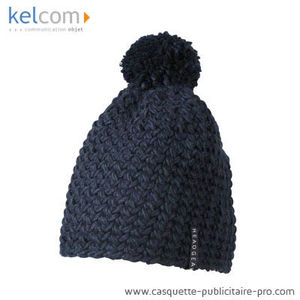 Bonnet à pompon promo Marine