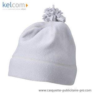 Bonnet à pompon publicitaire Gris clair