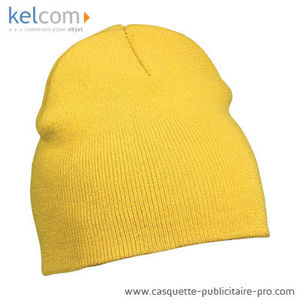 Bonnet chaud publicitaire Jaune