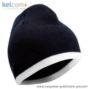 Bonnet confortable Noir Blanc