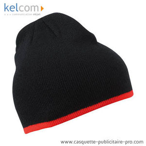 Bonnet confortable Noir Rouge