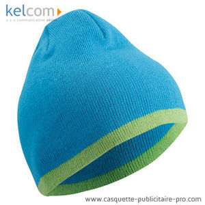 Bonnet confortable Turquoise Vert citron