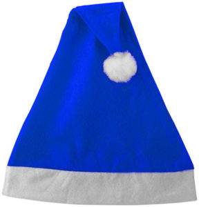 Bonnet de Noël Publicitaire | Darling Bleu royal Blanc 1