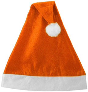 Bonnet de Noël Publicitaire | Darling Orange Blanc 1